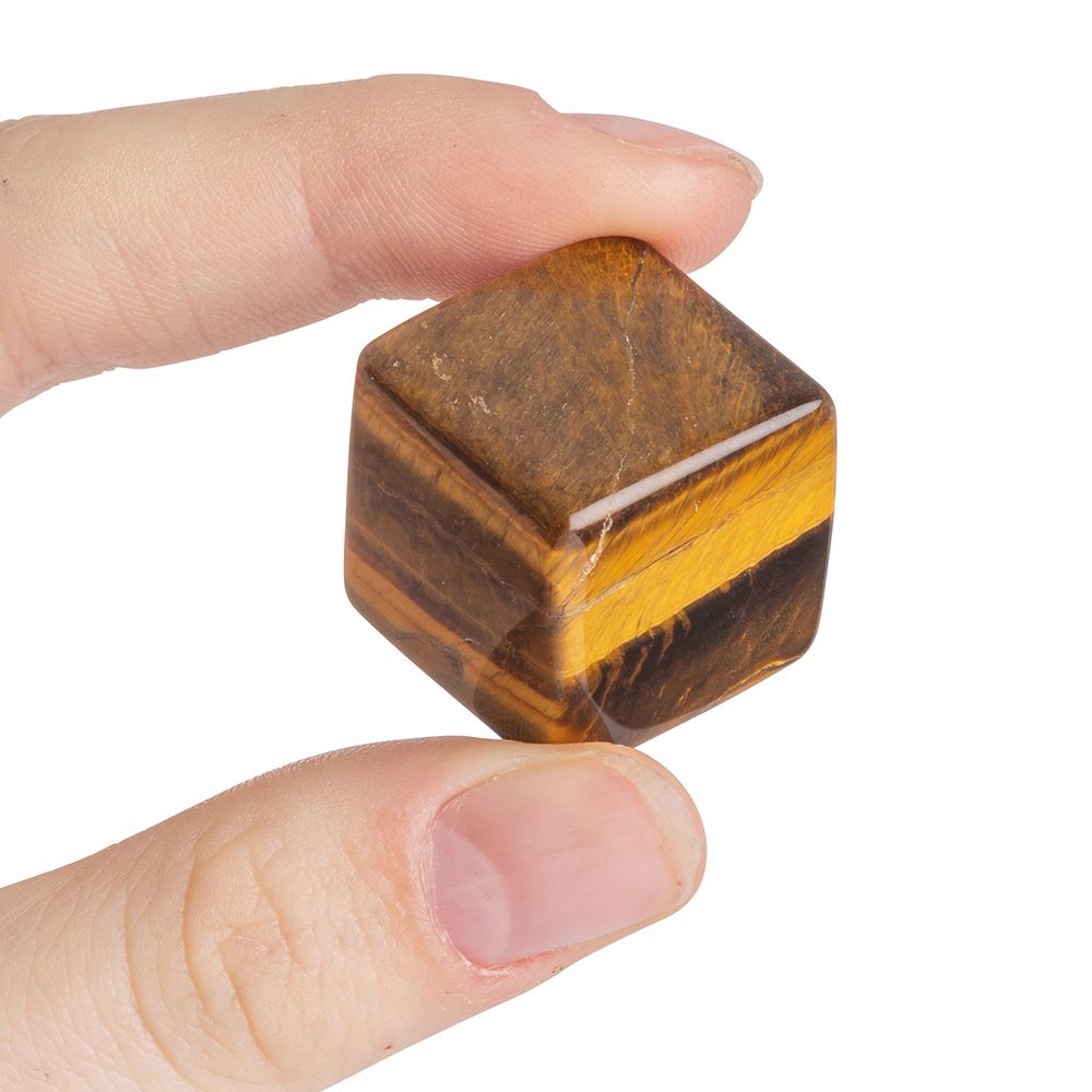 Tiger Eye Cube 20mm