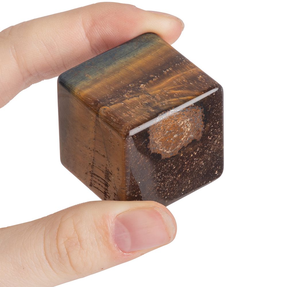 Tiger Eye Cube 30mm