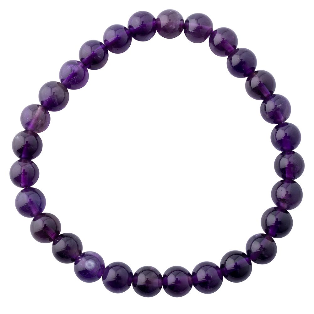 Amethyst Bead Bracelet