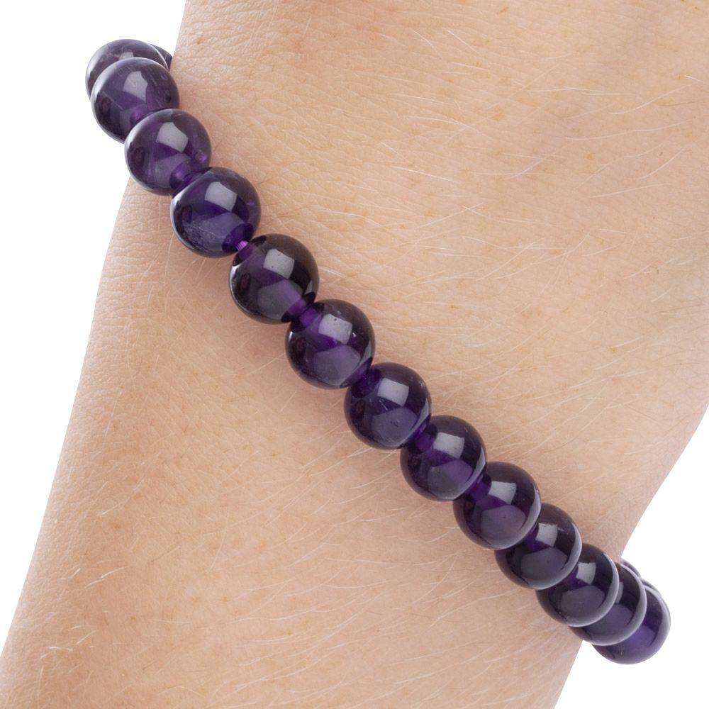 Amethyst Bead Bracelet