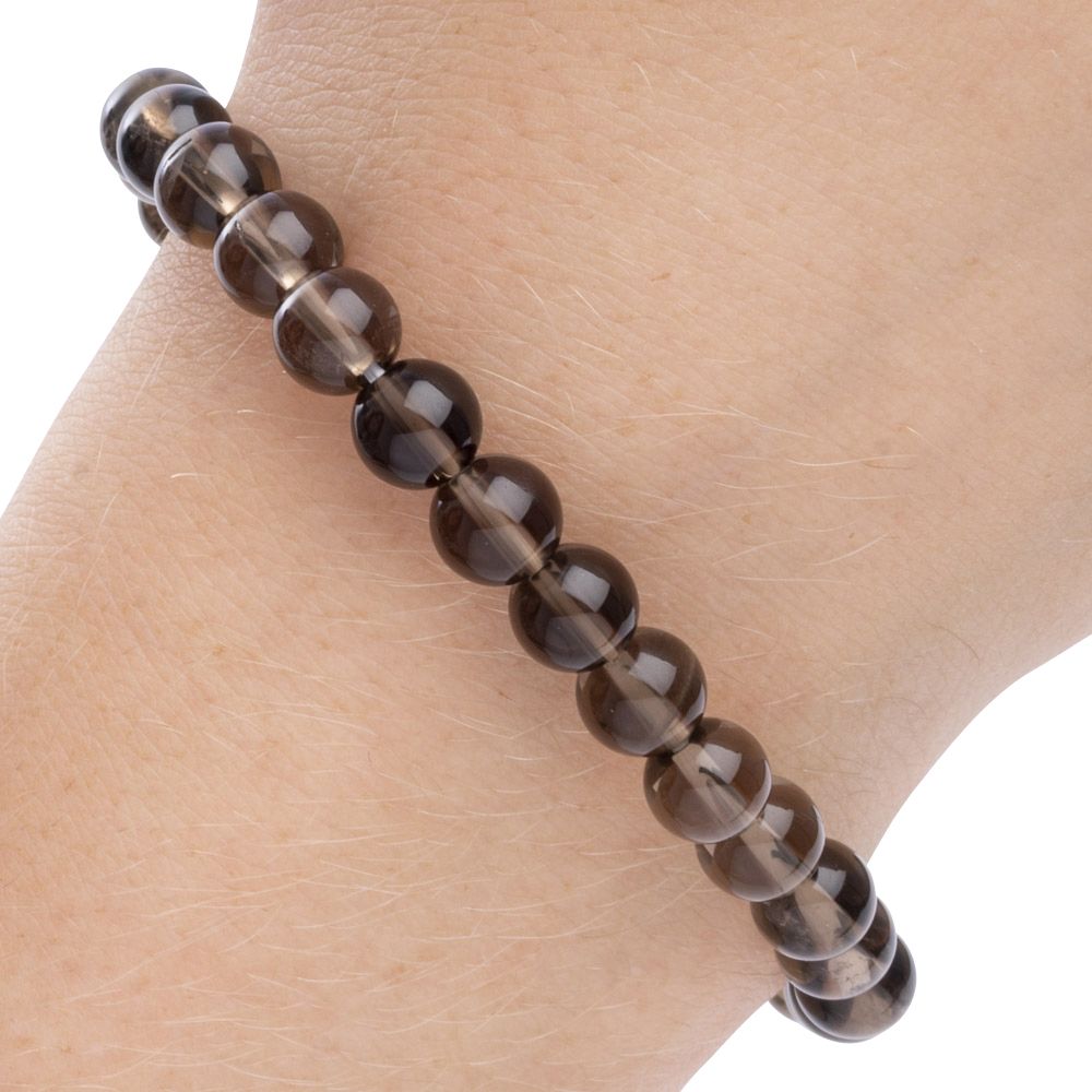 Smokey Quartz Bead Bracelet