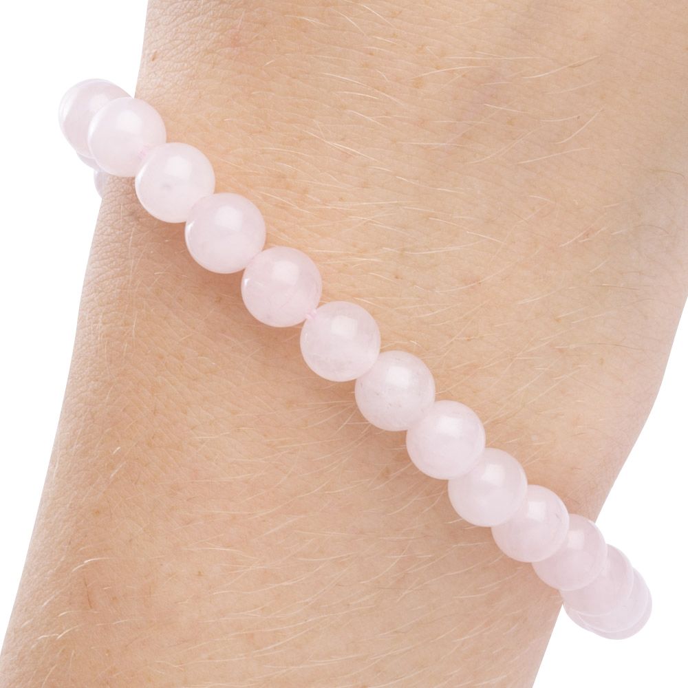 Rose Quartz Bead Bracelet