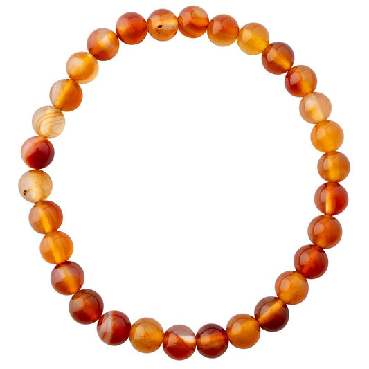 Carnelian Bead Bracelet