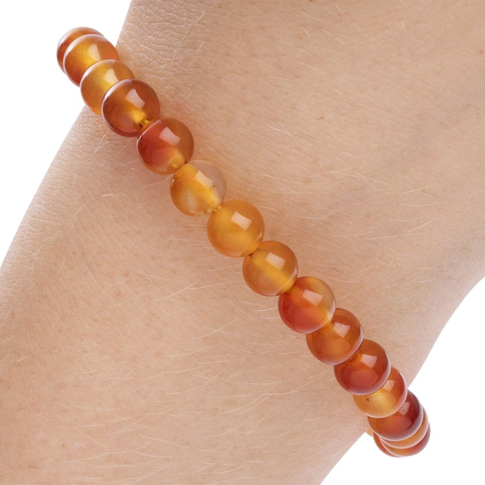 Carnelian Bead Bracelet