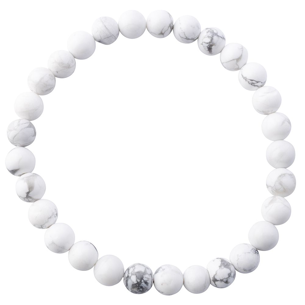 Howlite Bead Bracelet