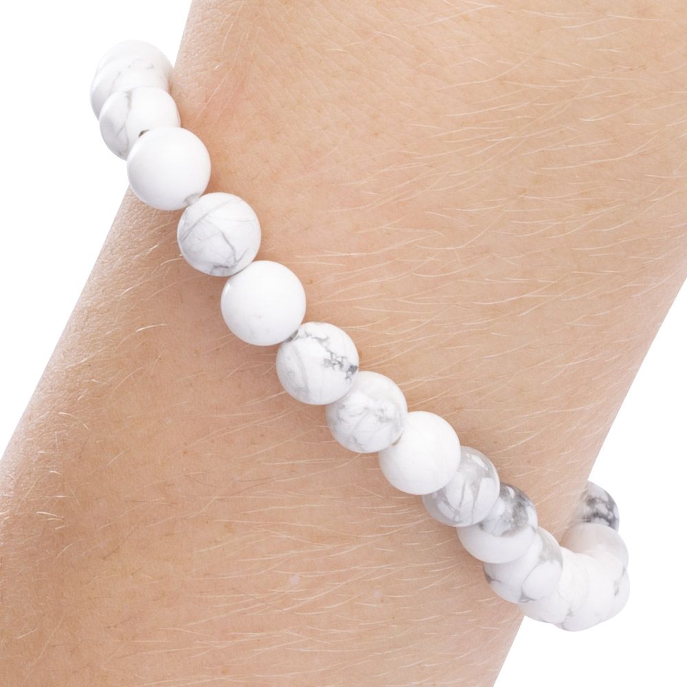 Howlite Bead Bracelet