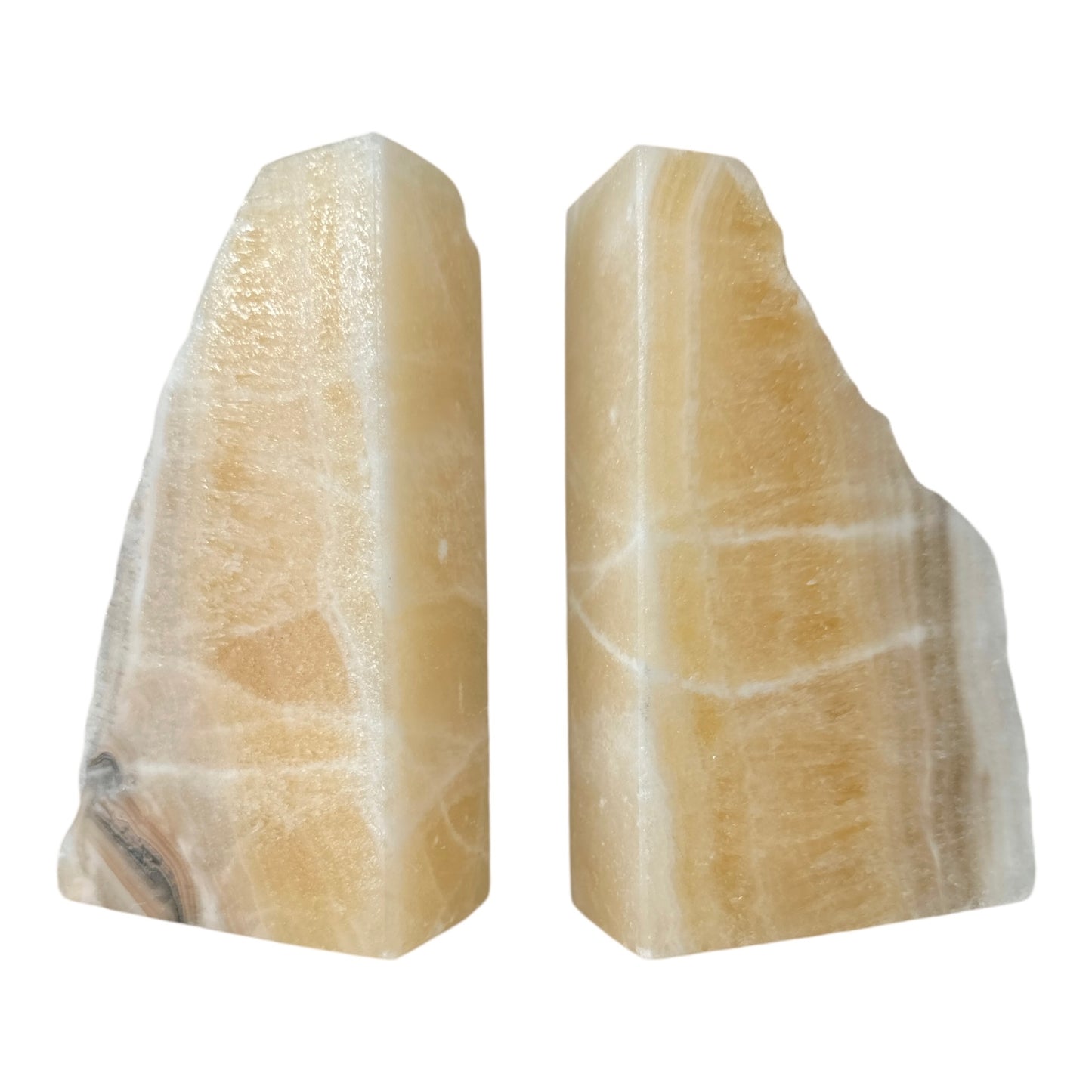 Honey Onyx Bookends