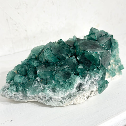 Green Fluorite Crystal