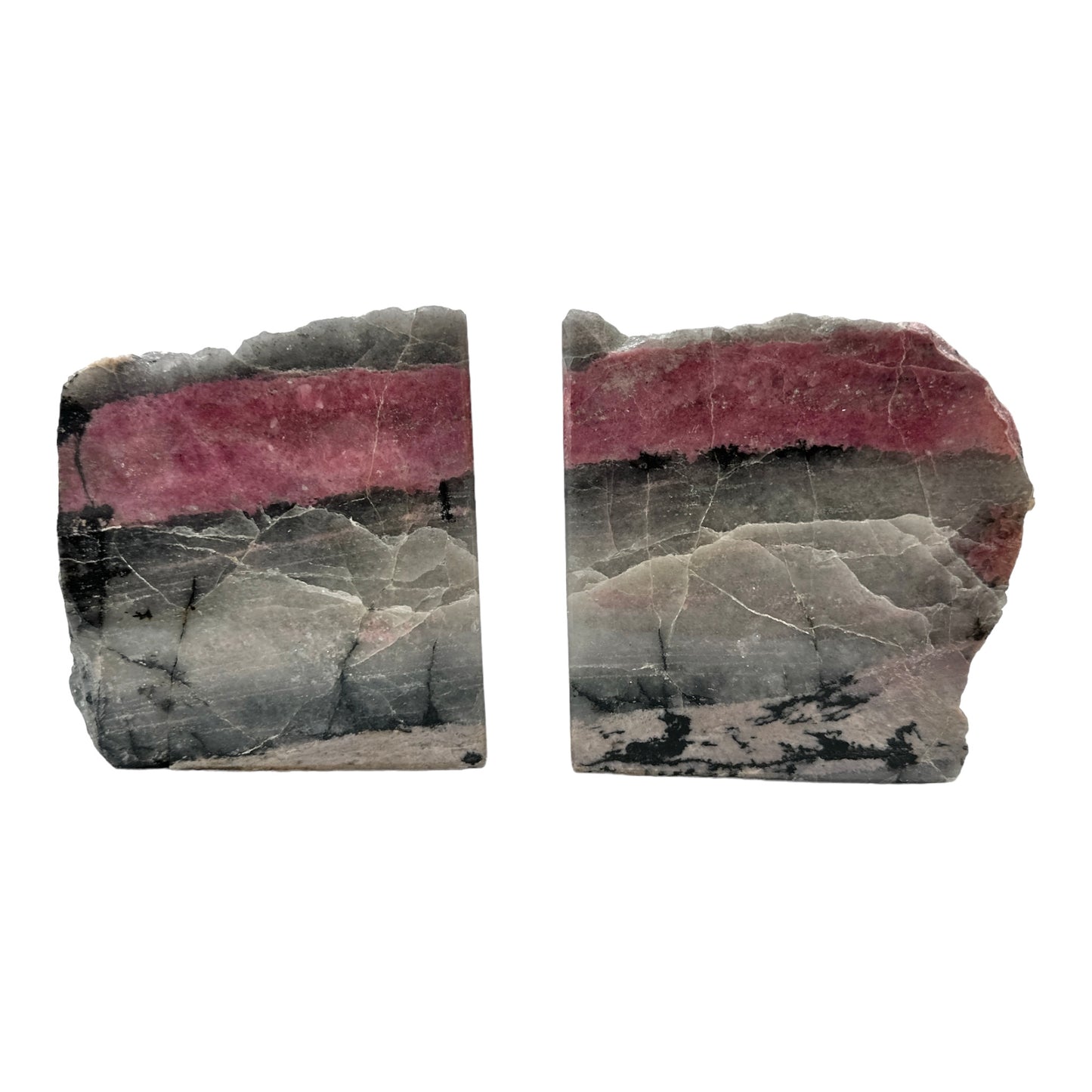 Rhodonite Bookends