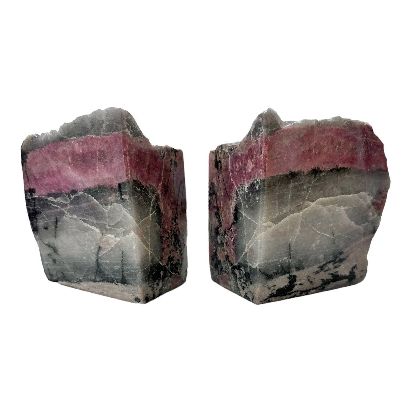 Rhodonite Bookends