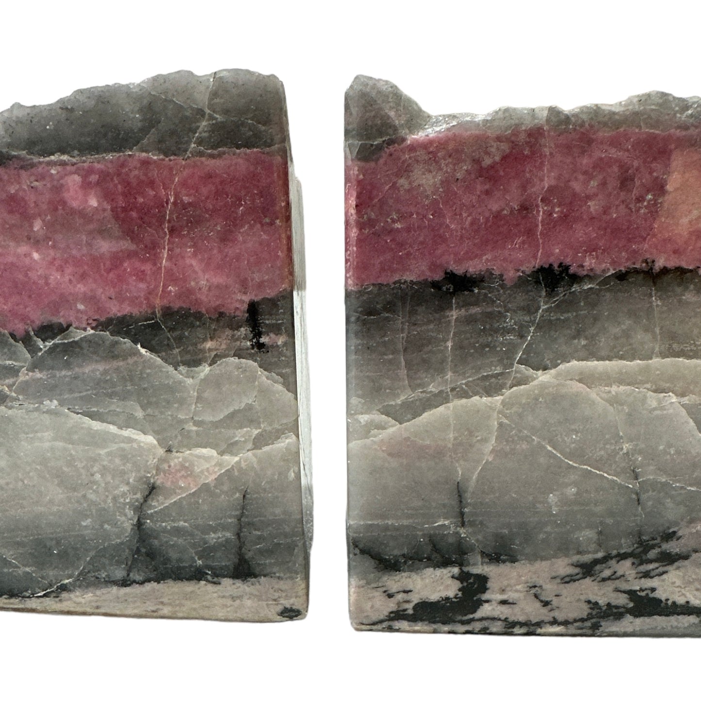 Rhodonite Bookends