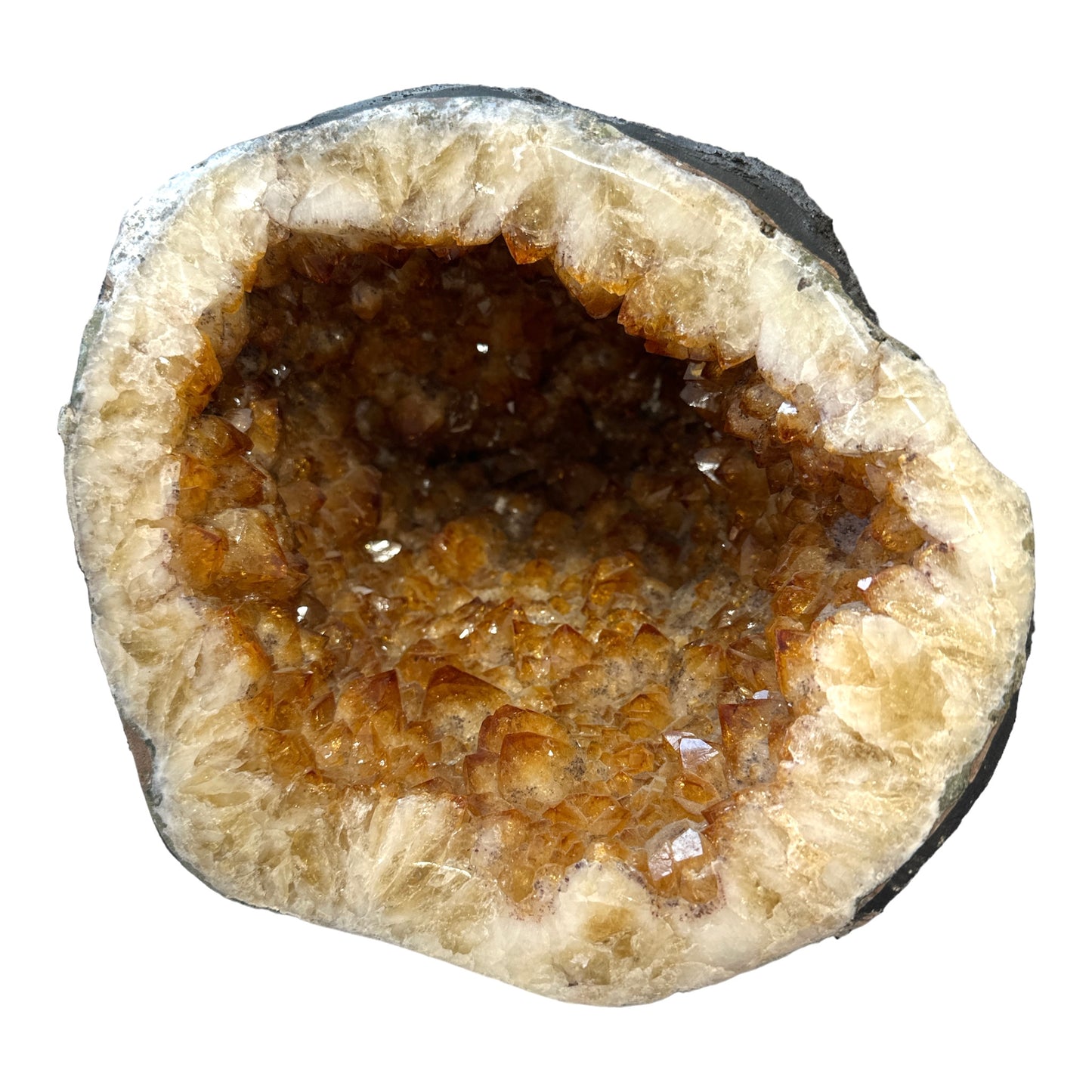 Citrine Geode Bowl A Grade