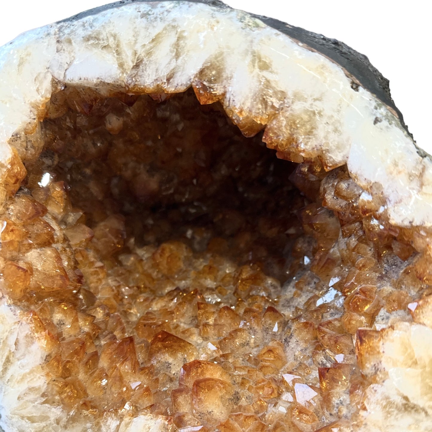 Citrine Geode Bowl A Grade