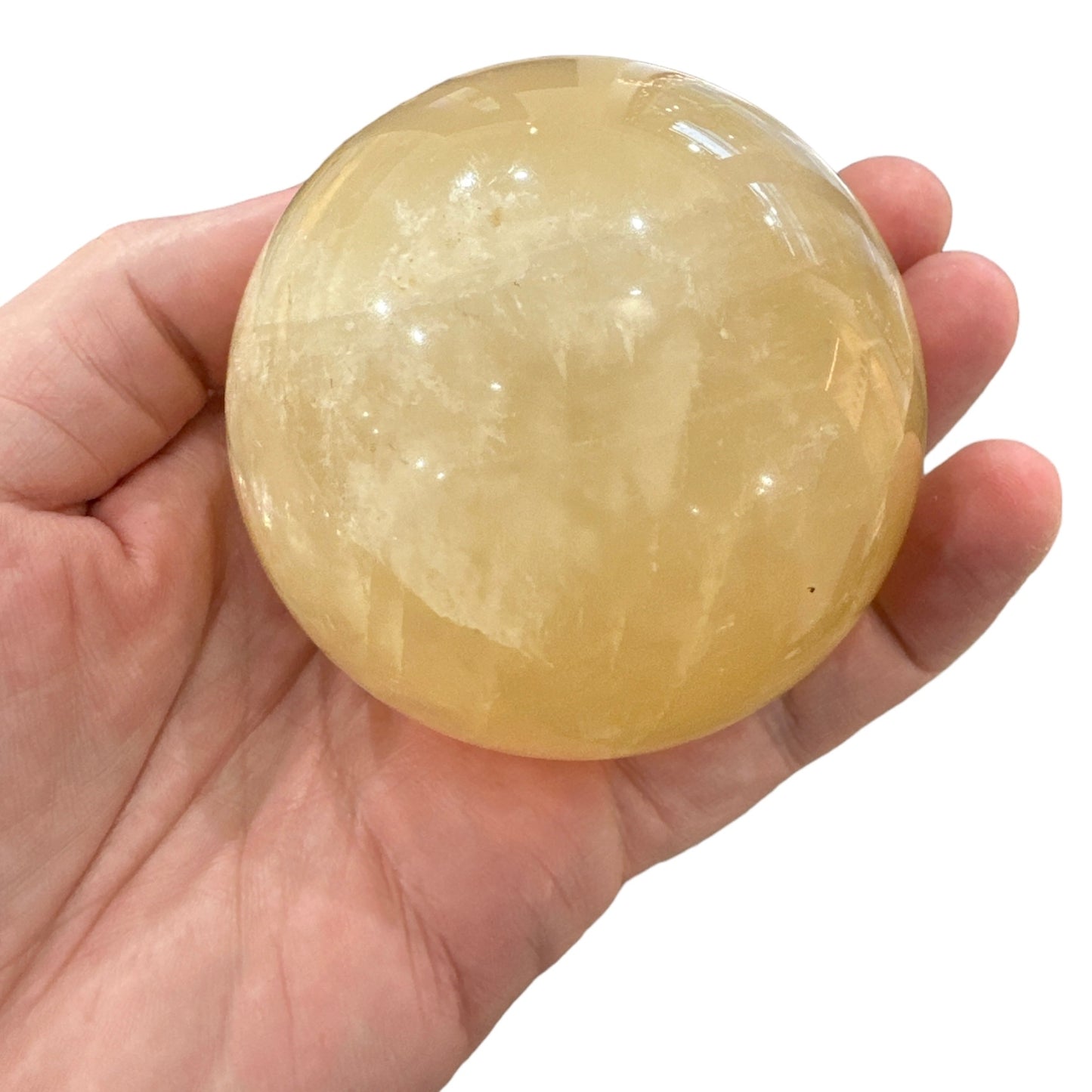 Golden Calcite Sphere
