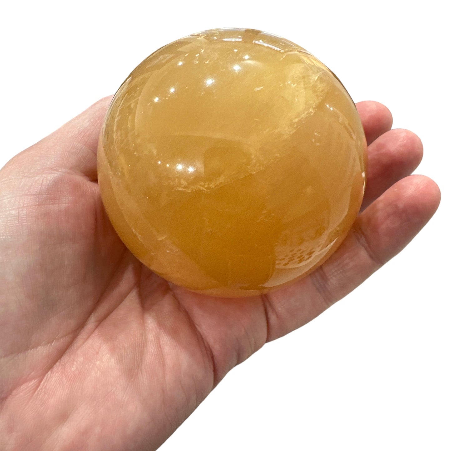 Golden Calcite Sphere