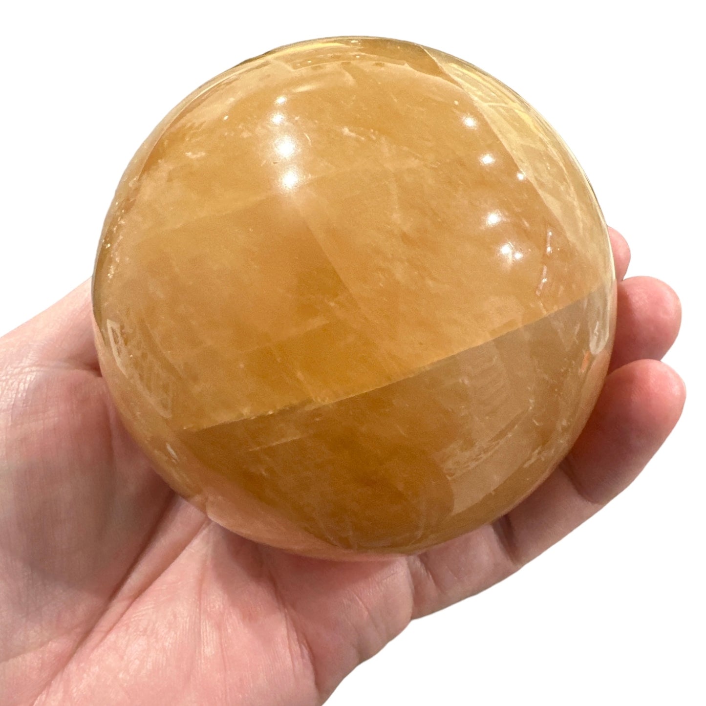 Golden Calcite Sphere Large