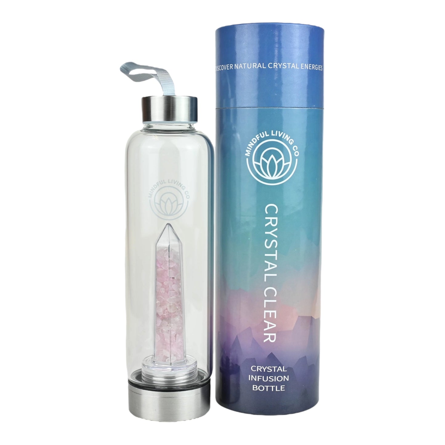 Water Bottle Rose Quartz