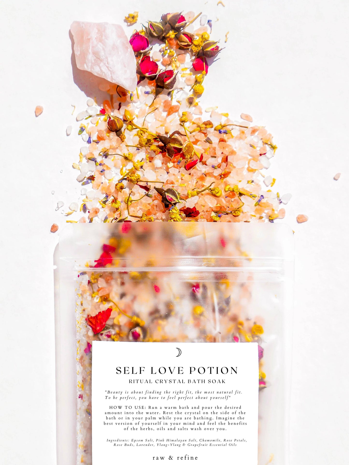 Self Love Potion | Crystal Bath Soak - Ritual Bath Salts